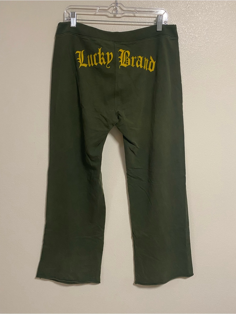 Lucky Brand Sweatpants Women’s Size XL Olive Green Vintage Y2K Sweatpants